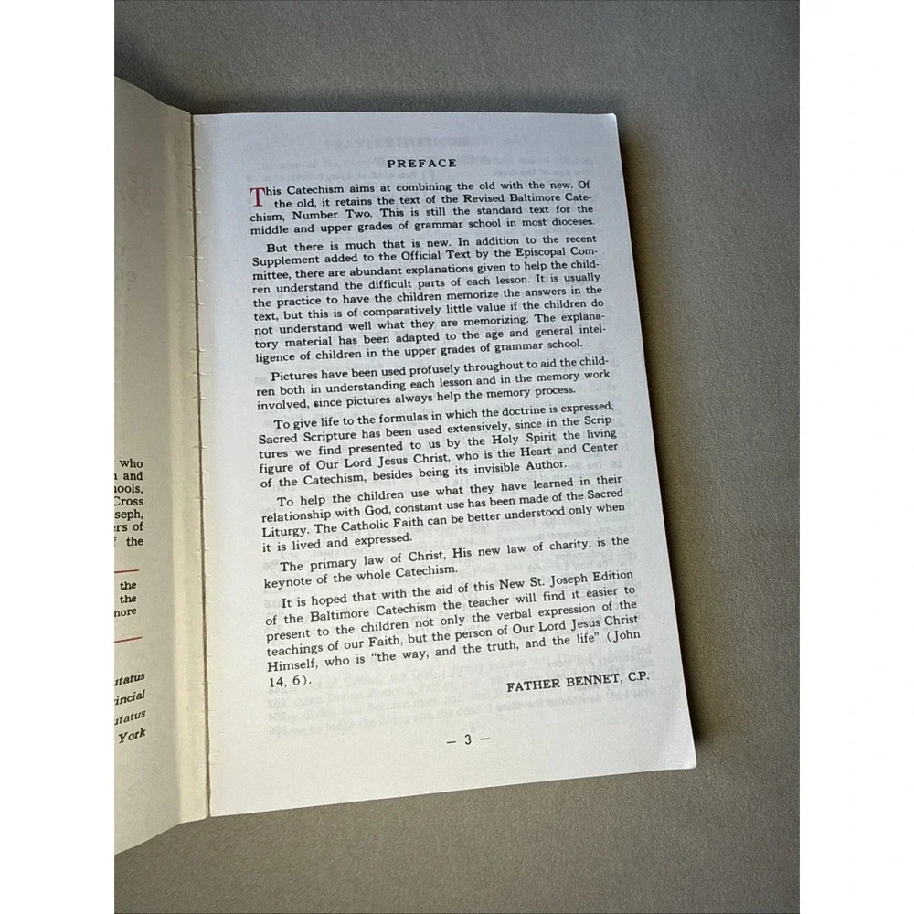 New‎ Saint Joseph Baltimore Catechism No 2 Father Bennet Revised Good Religion